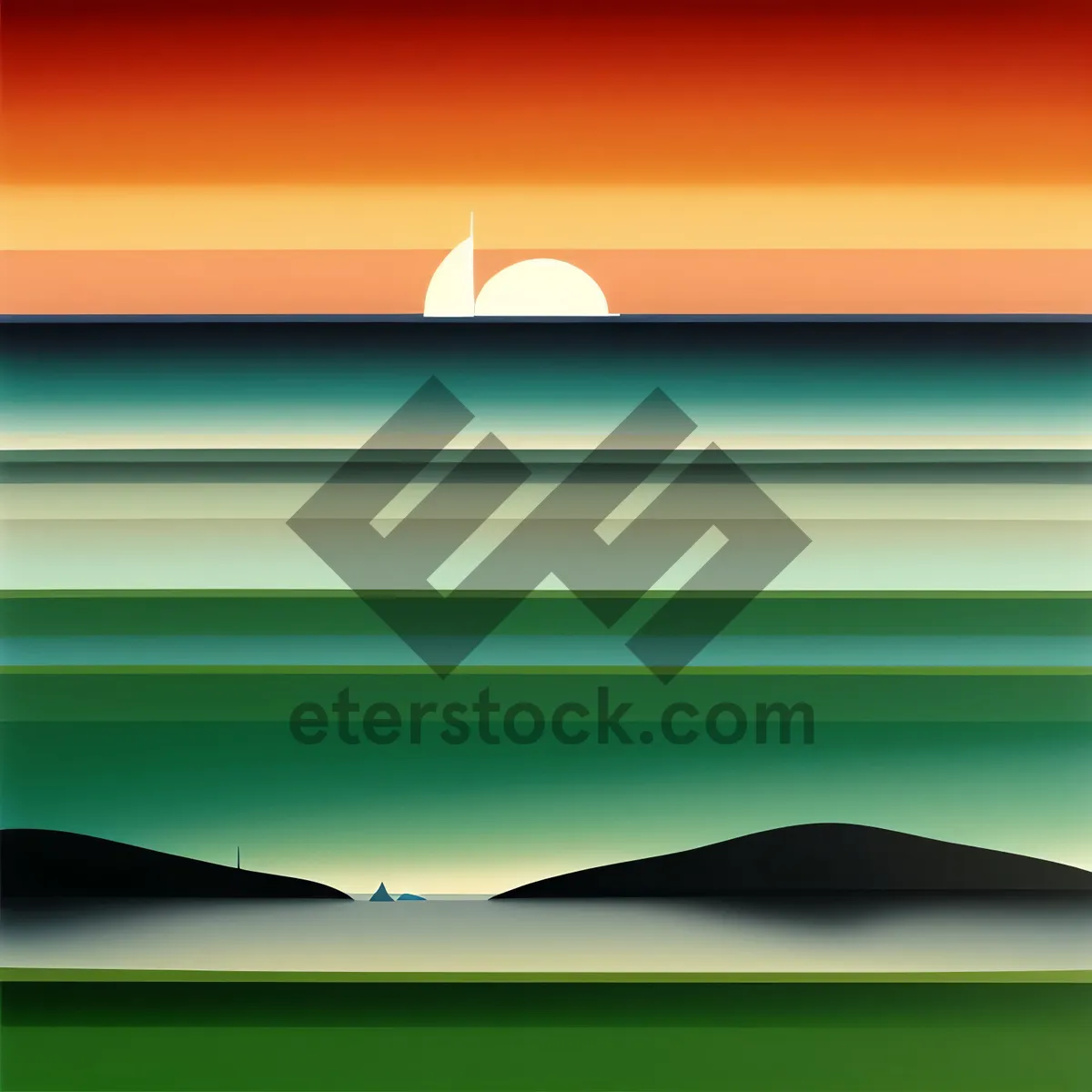 Picture of Abstract Colorful Digital Graphic Design Wallpaper