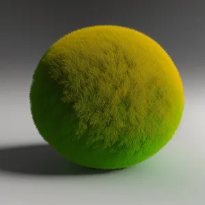 Vibrant Tennis Ball Close-up in Play