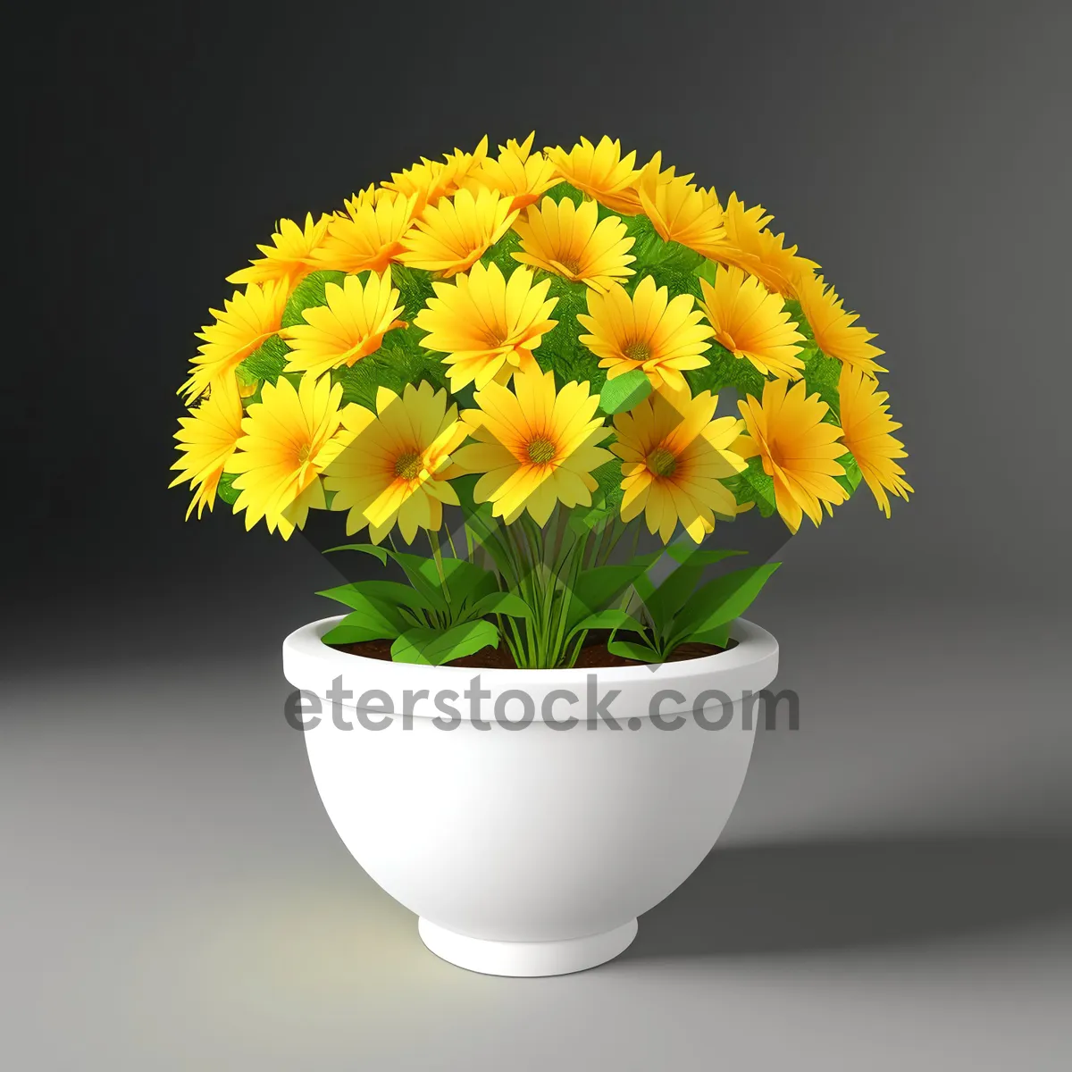 Picture of Colorful Spring Floral Bouquet in Vase