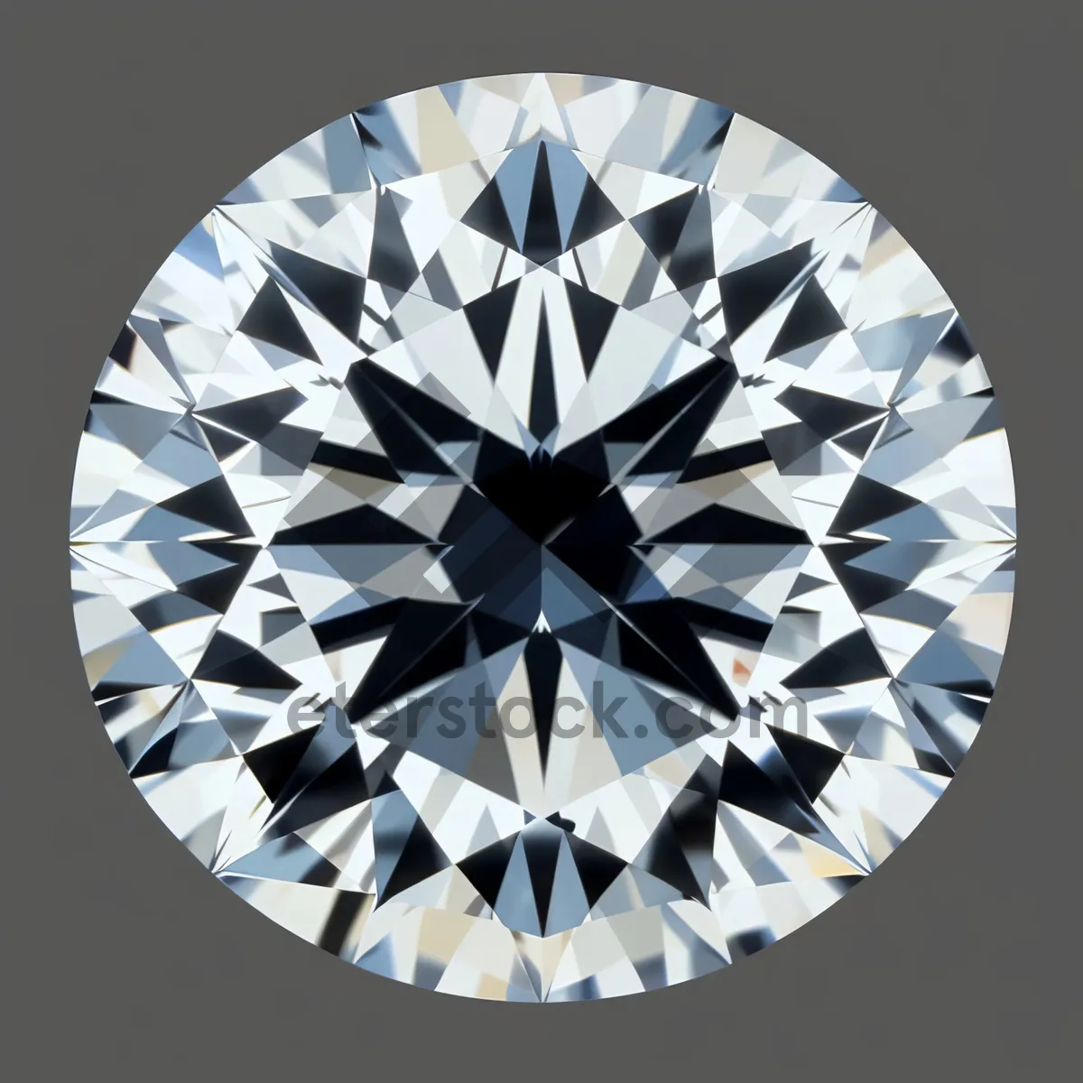 Picture of Brilliant Black Diamond Glass Gem Design