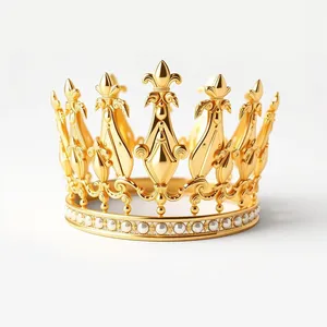 Baron's Heraldry Crown Design in Gold