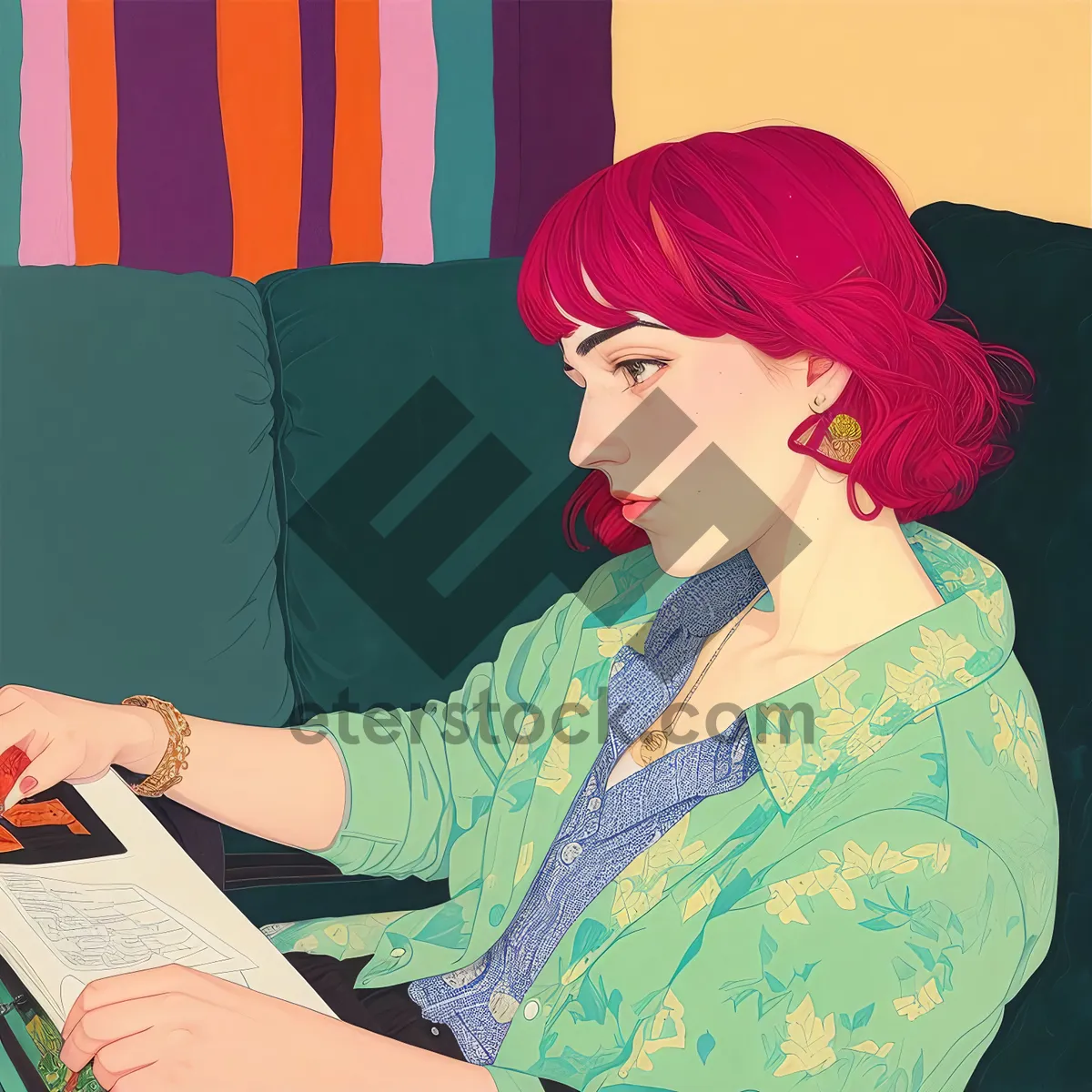 Picture of Happy blond student with an attractive smile