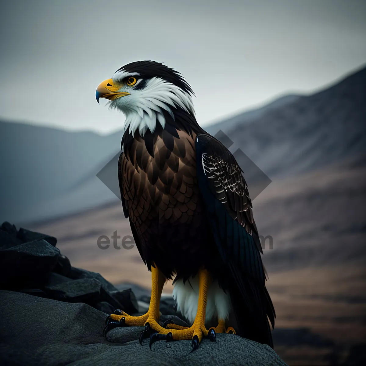 Picture of Majestic Hunter: Falcon in Flight