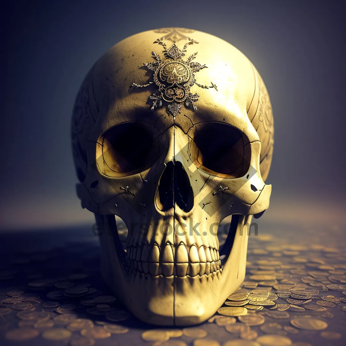 Picture of Terrifying 3D Pirate Skull