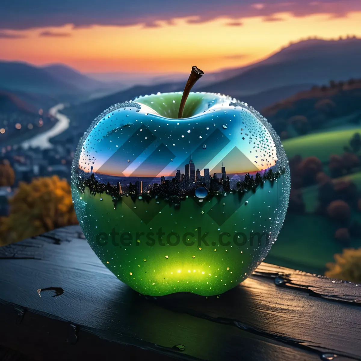 Picture of Juicy Red Apple - Fresh and Healthy Snack