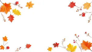 Floral spring pattern design with maple leaves
