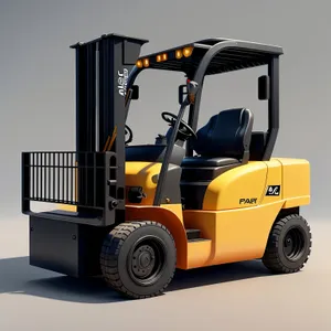 Heavy Industrial Forklift Delivery Truck