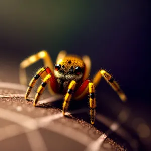 Garden Spider: Majestic Arachnid in Vibrant Yellow