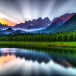 Serene Summer Reflections on Meadow Lake