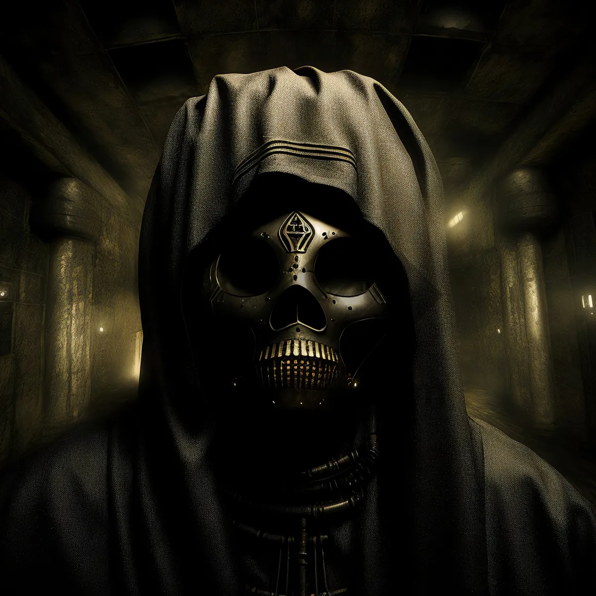 Picture of Black Robe and Mask for Disguise