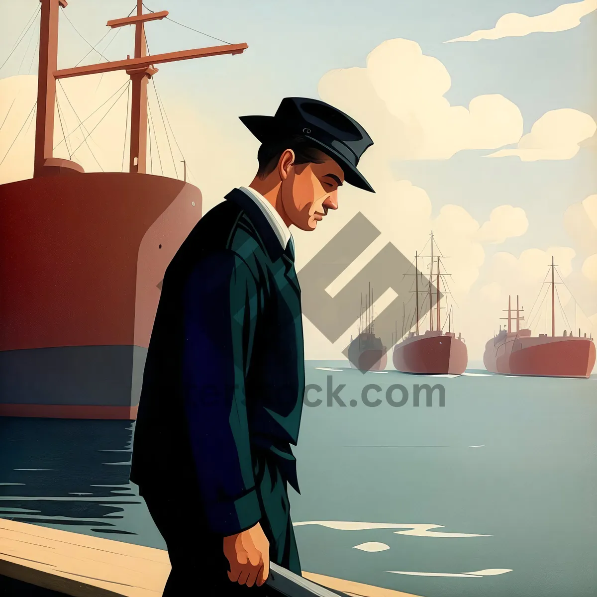 Picture of Happy Graduation - Smiling Man with Mortarboard