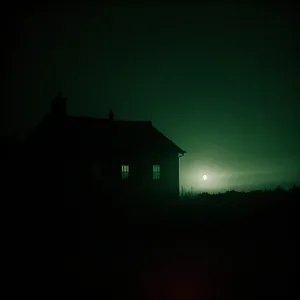 Farmhouse under a Starry Sky