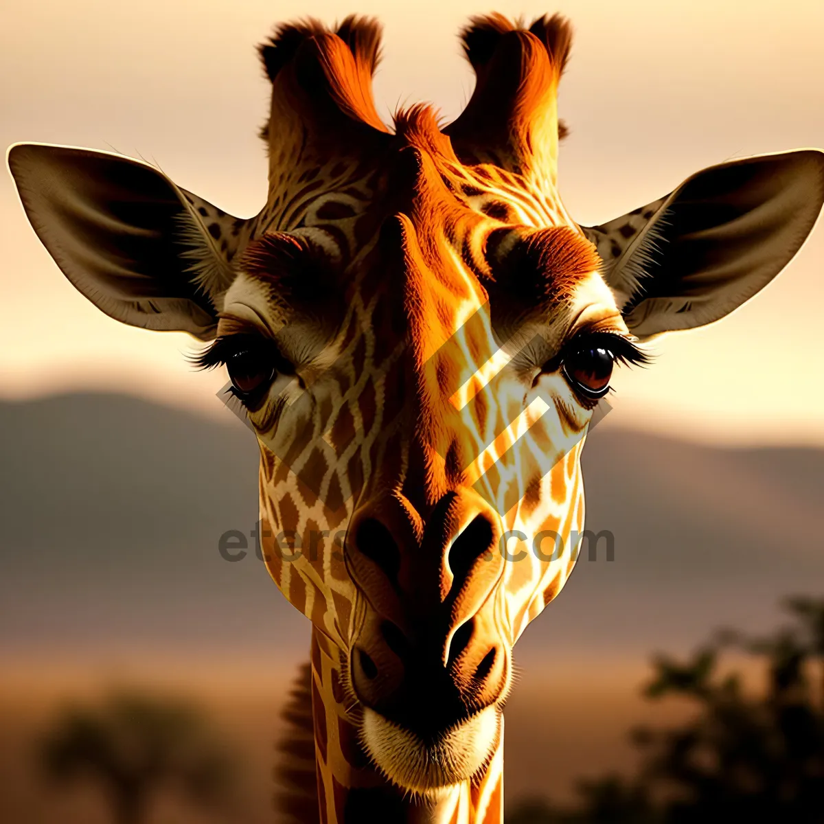 Picture of Majestic Giraffe: A Tall and Spotted Safari Delight