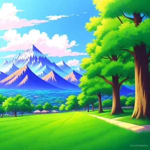 Serene Summer Meadow Underneath Azure Sky