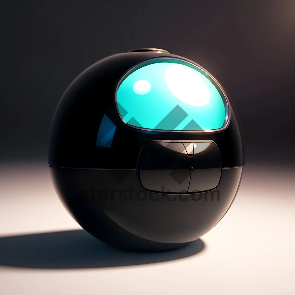 Picture of Shiny Black 3D Glass Button Icon