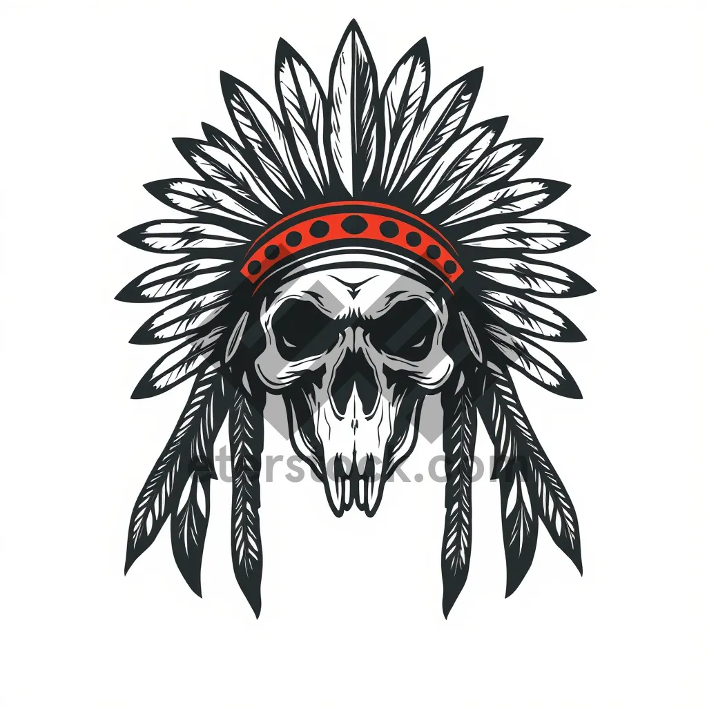 Picture of Black graphic art design element with silhouette symbol