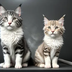 Curious Kitty with Adorable Whiskers