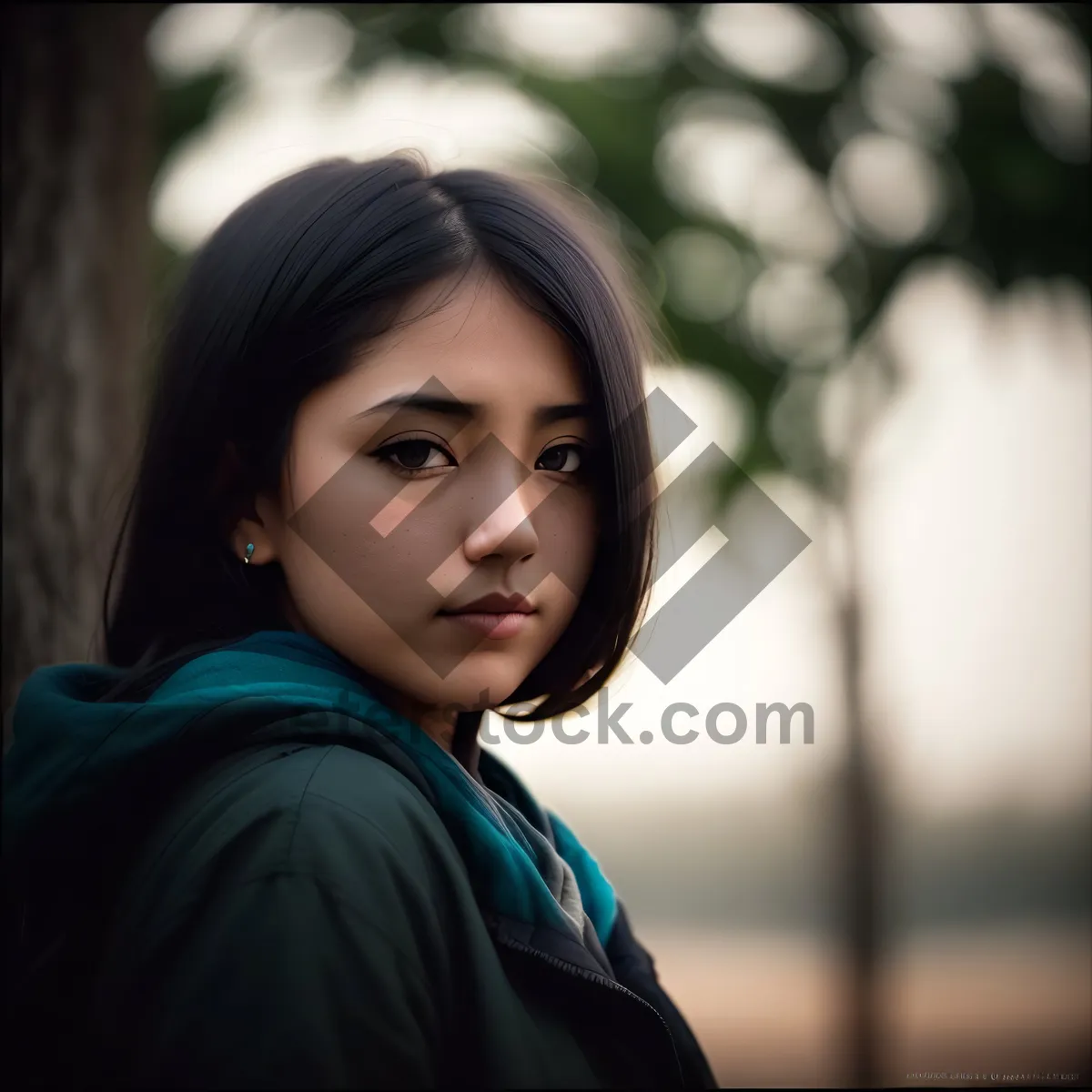 Picture of Cheerful businesswoman enjoying outdoor happiness