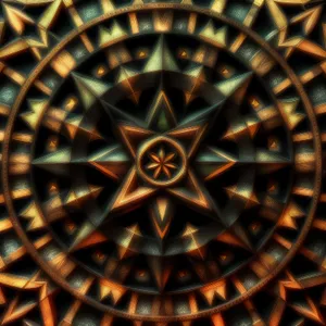 Fractal Kaleidoscope Art with Intricate Design and Pattern