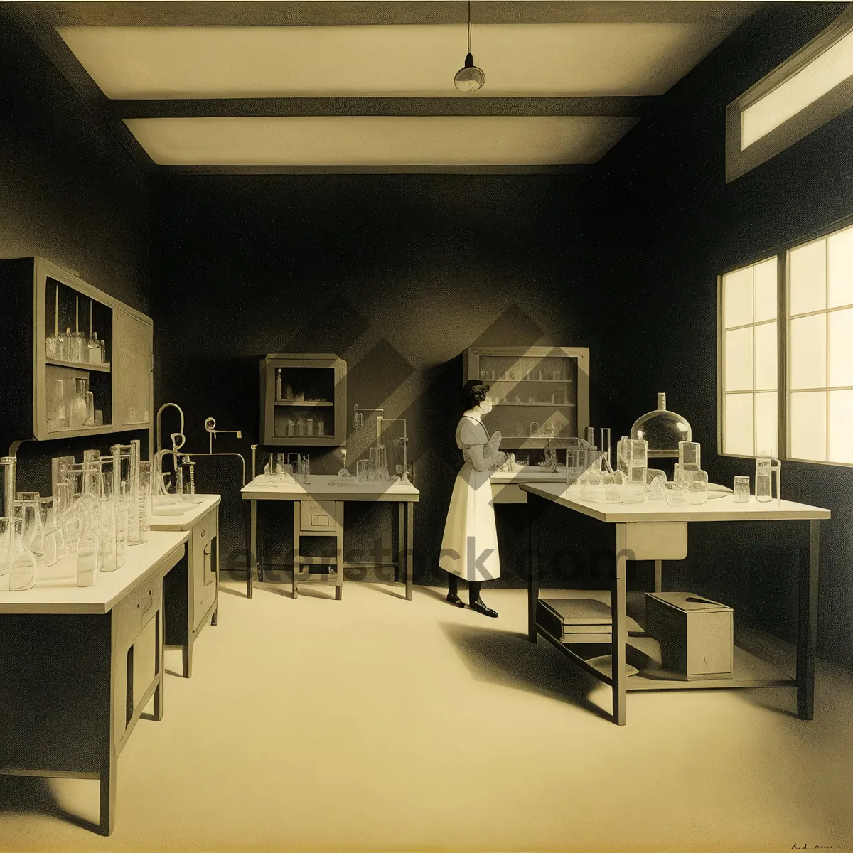 Picture of Modern Interior with Stylish Furniture and Natural Wood Decor