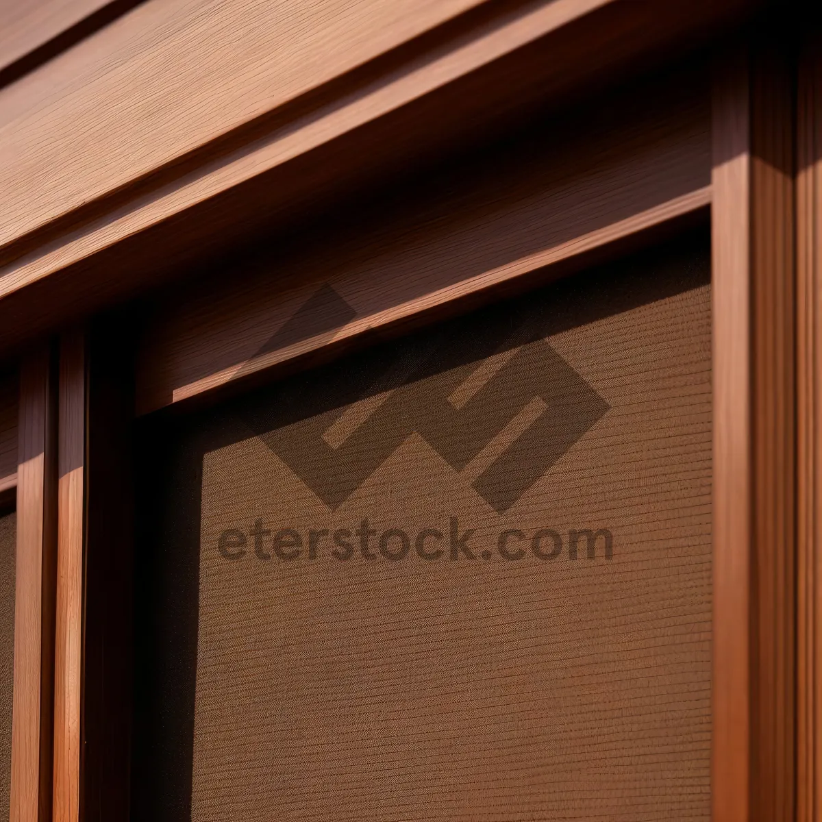 Picture of Metallic Sliding Door with Textured Window Shade