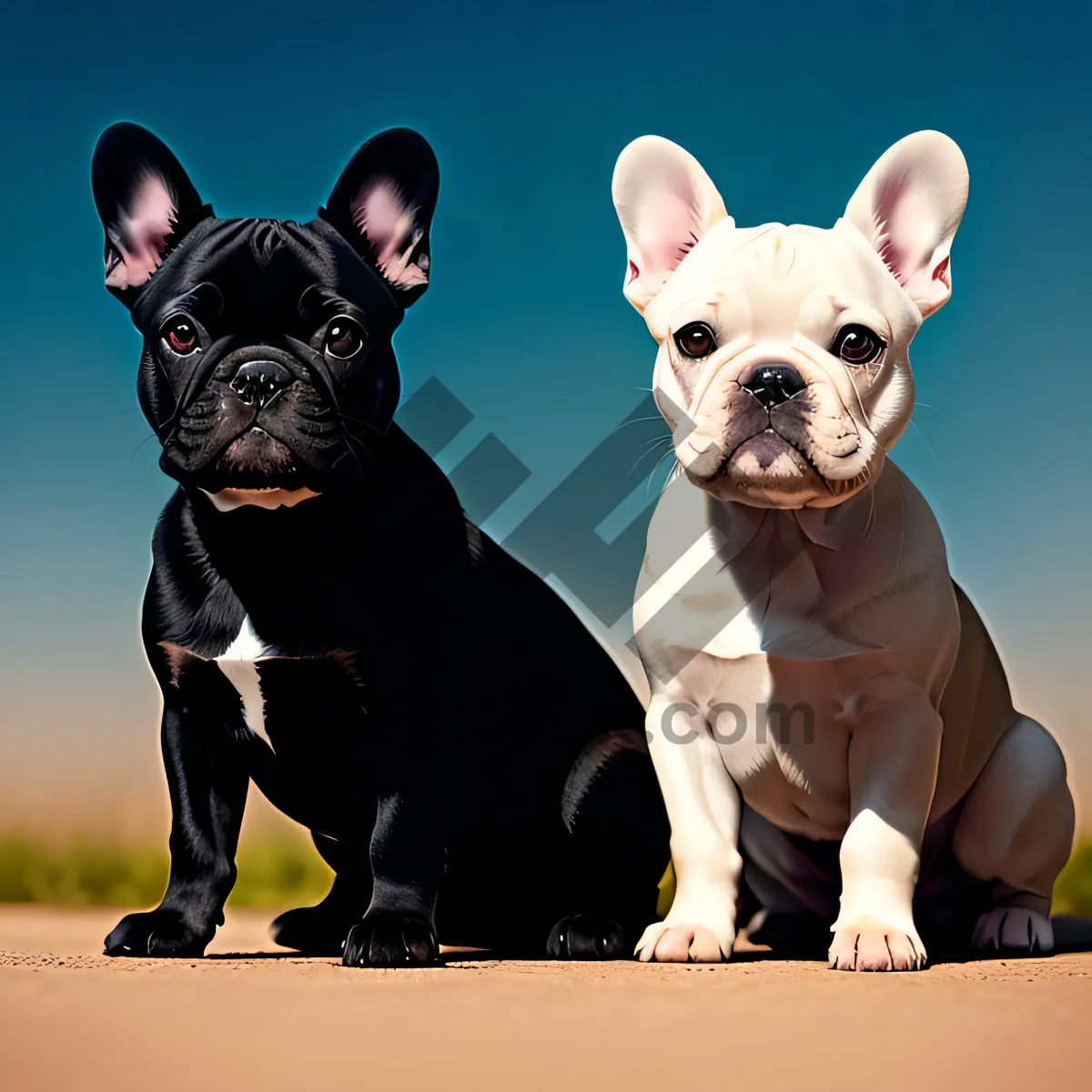Picture of Adorable Bulldog Puppy: Cute Wrinkled Canine Companion