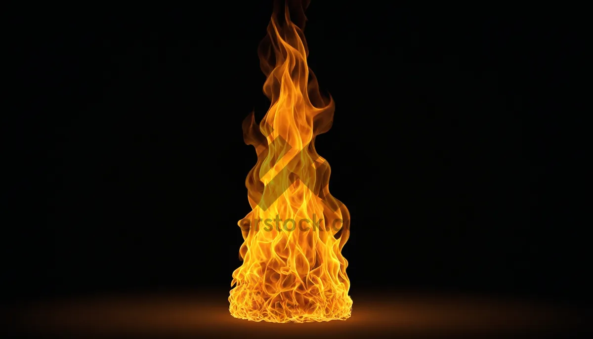 Picture of Fiery Blaze: Wild Energy Emits Heat and Light.