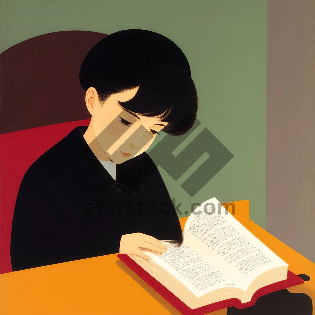 Picture of Happy Businessman Smiling At Laptop In Office Setting