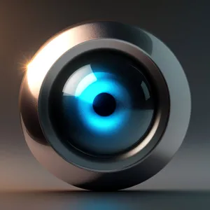 Shiny Glass Circle Button Set - Modern and Stylish Design