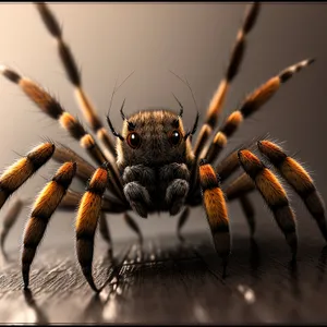 Creepy Arachnid: Barn Spider in Close Detail