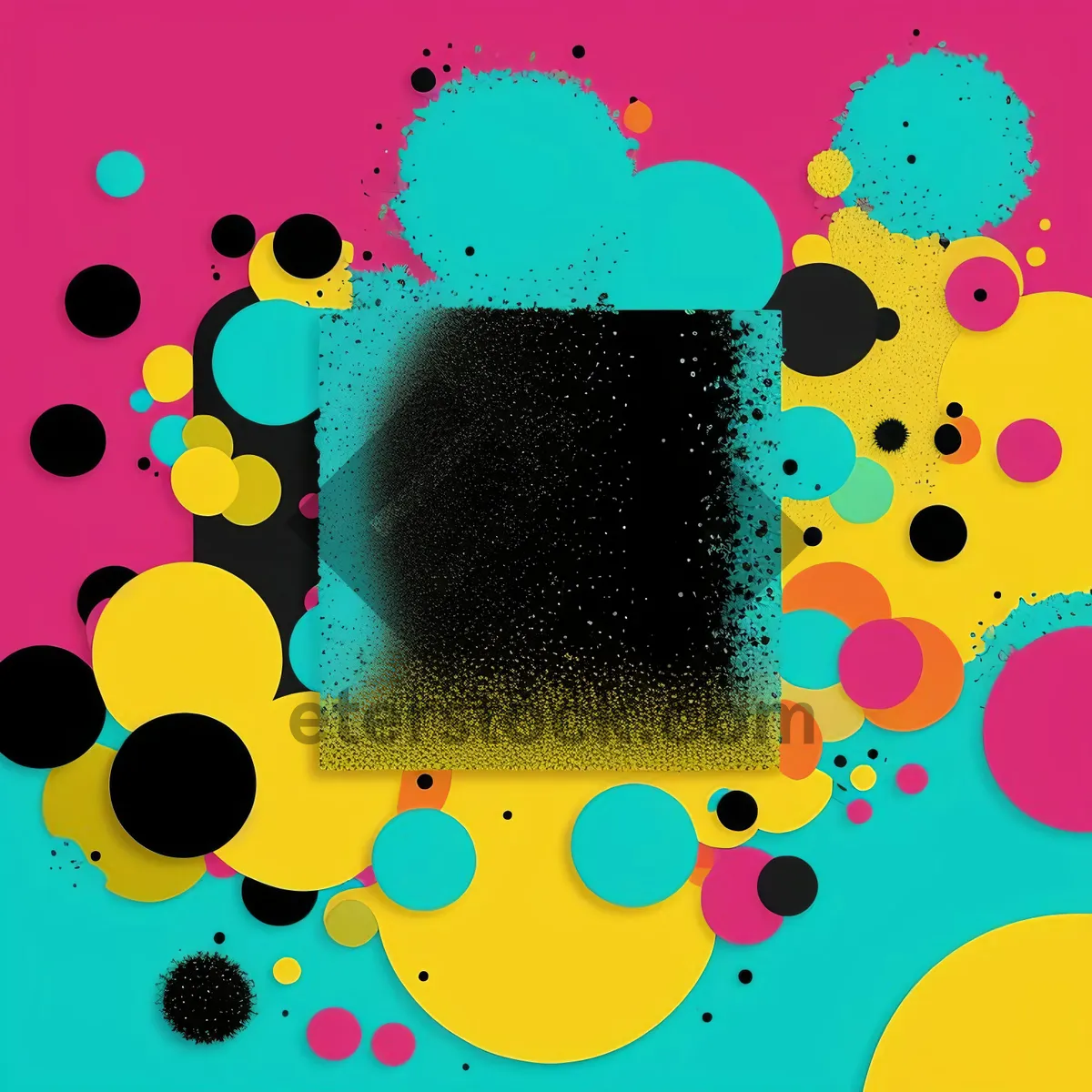 Picture of Abstract Circle Pattern Design for Celebration Card