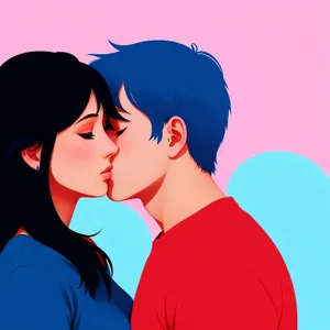 Playful Hair Fashion: Flirty and Sexy Cartoon Art