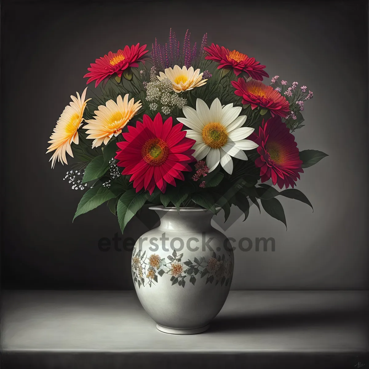 Picture of Winter Flower Vase - Festive Ball of Petals