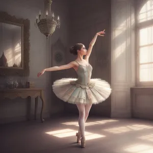 Elegant ballet dancer showcasing graceful movements.