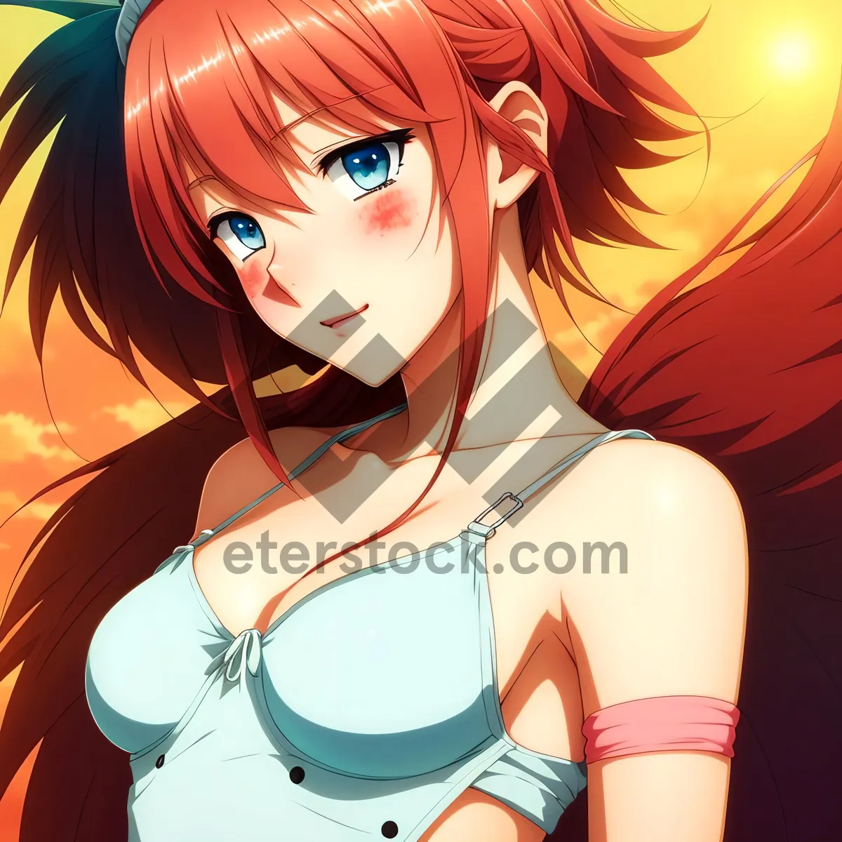 Picture of Seductive Cartoon Amulet: Sensual Fashion Art