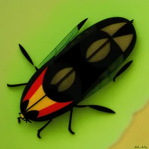 Colorful Beetle in Garden Close-up Shot