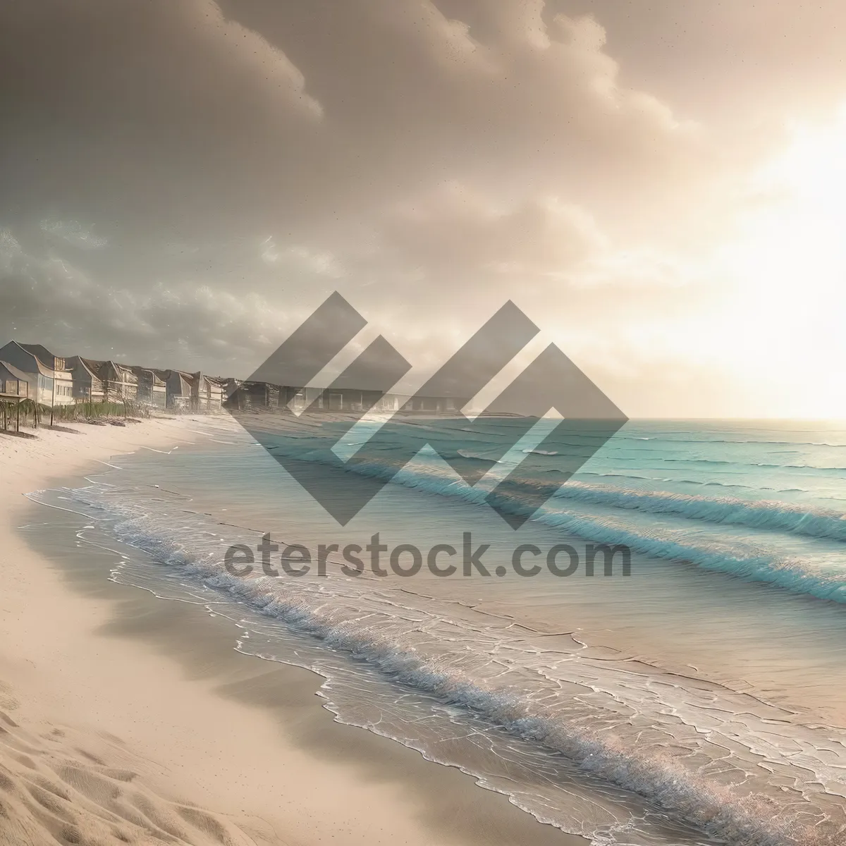 Picture of Sun-kissed Tropical Coastline Paradise