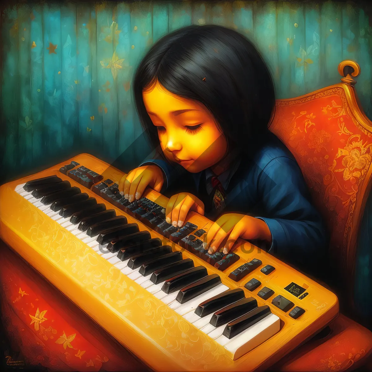 Picture of Melodic Keyboard Harmony: A Musical Synthesizer Player