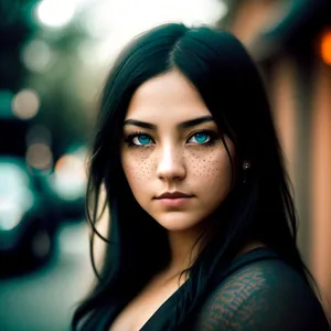 Smashing Sensuality: Brunette Model with Attractive Eyes and Cute Smile