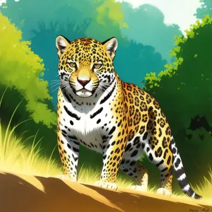 Majestic Leopard: A Fierce Feline in the Wild
