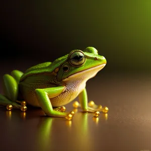 Vibrant Eyed Tree Frog in Wildlife