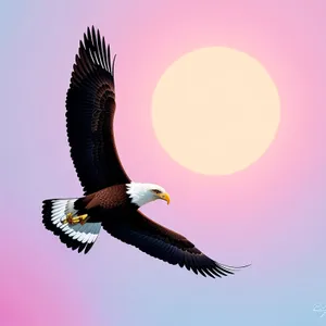 Majestic Bald Eagle Soaring Through the Sky