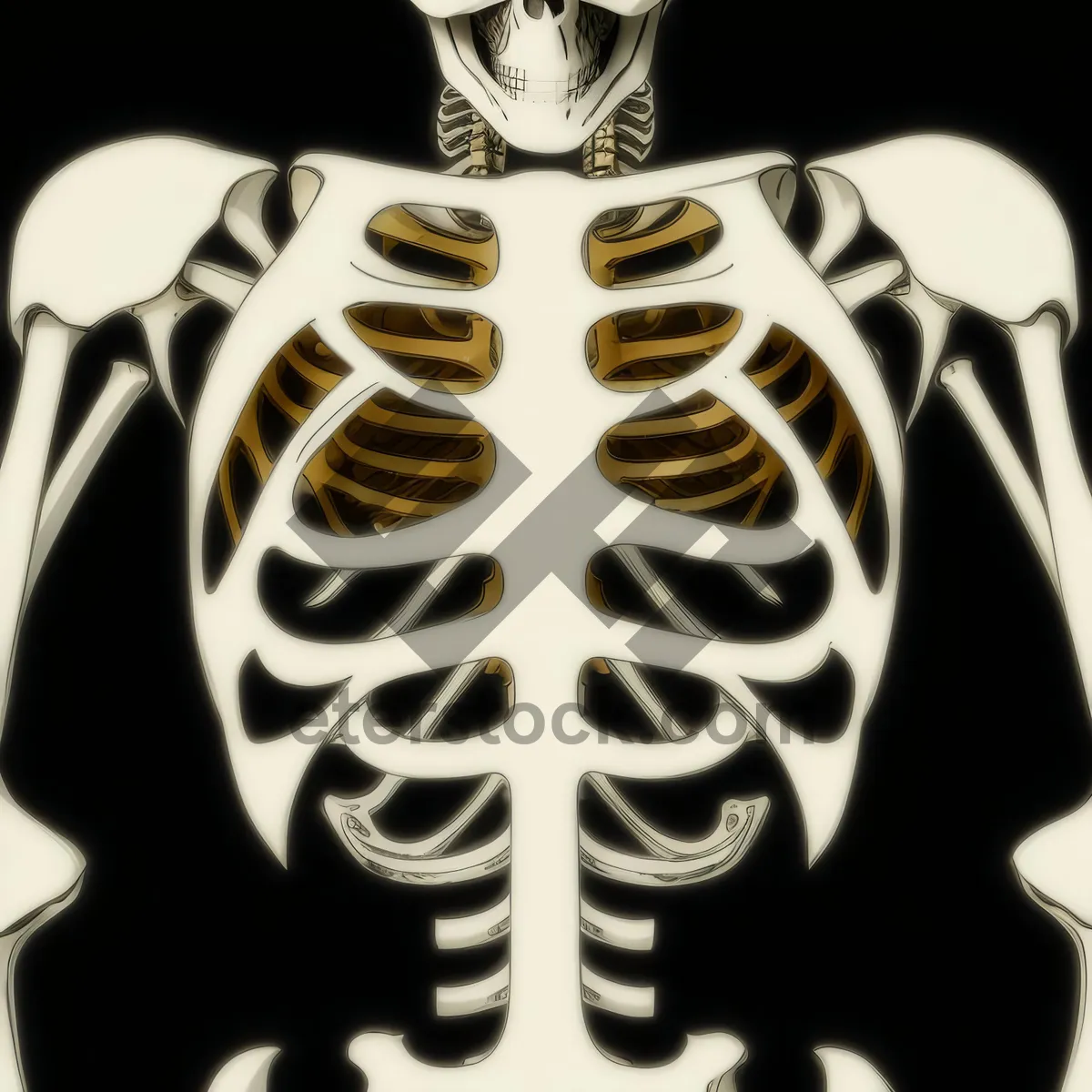 Picture of Anatomical Health: 3D Skeleton Charm for Health Conscious Individuals