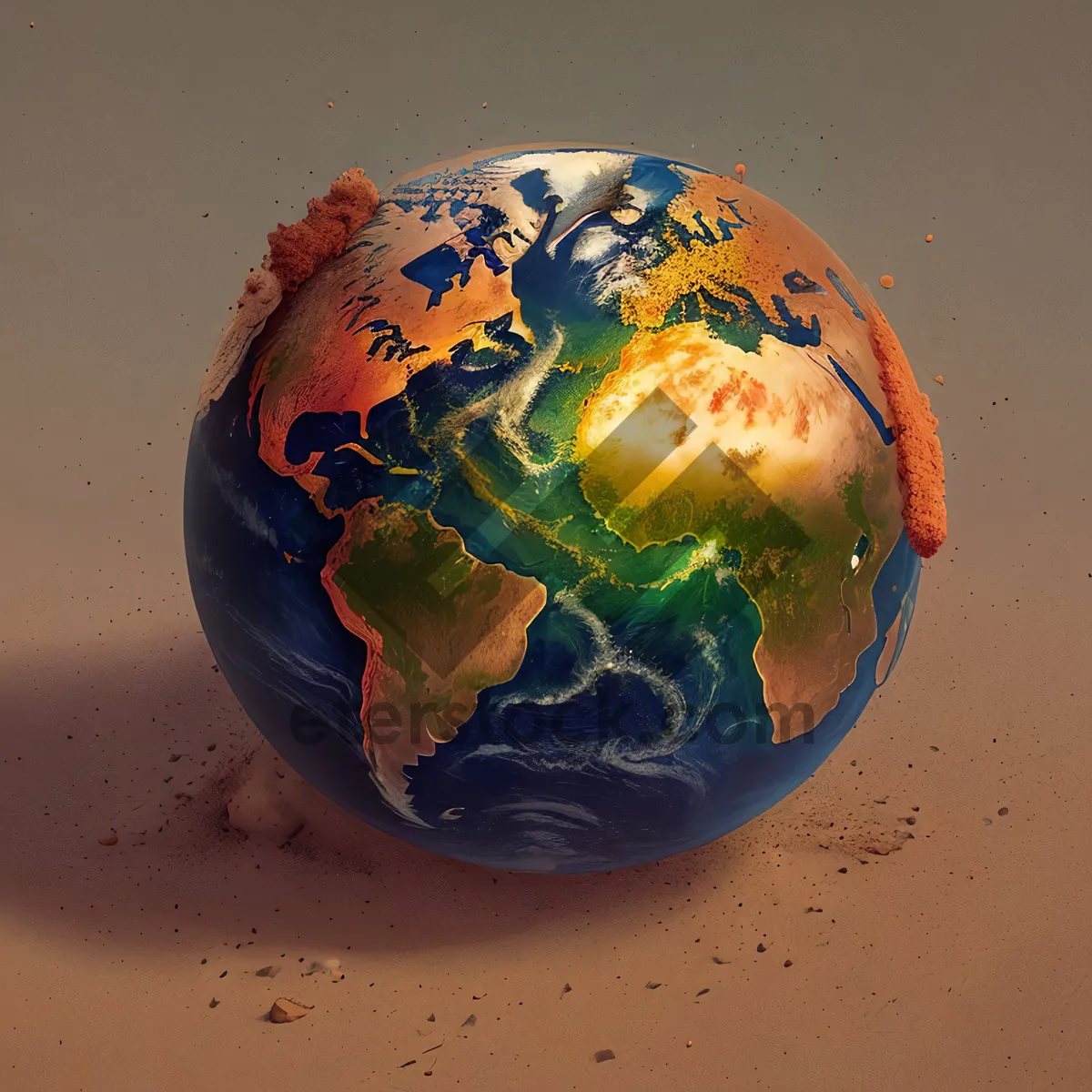 Picture of Global Earth Map: Candy-filled Piggy Bank Container