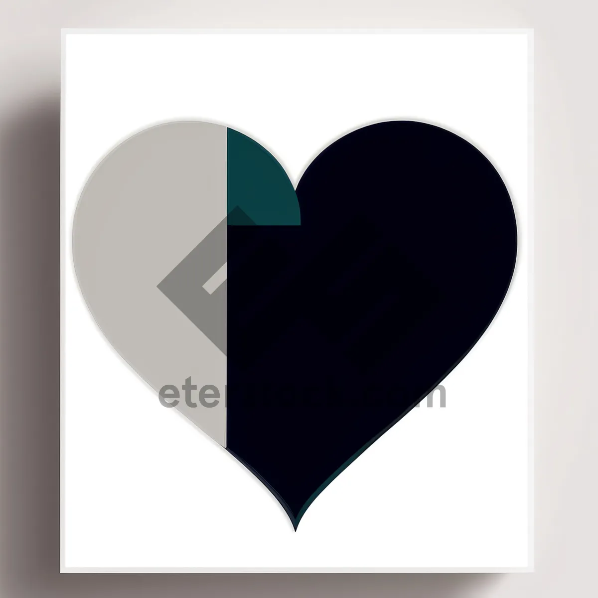 Picture of Valentine Heart Icon - Romantic Love Symbol Design