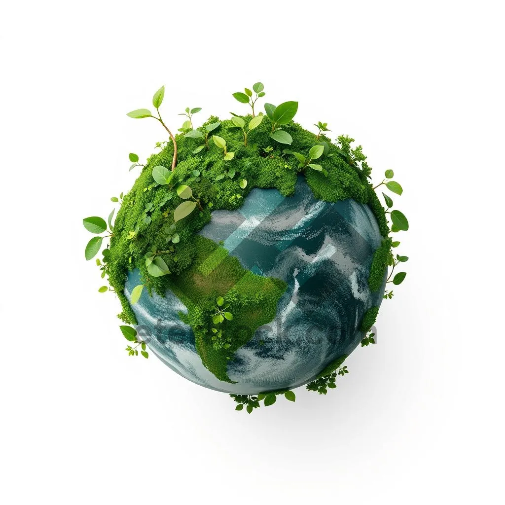 Picture of Fresh Earth Plant Sphere Icon Green Leaf Nature