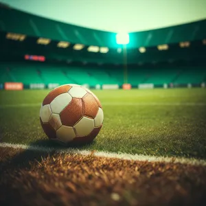 Soccer Ball on Green Field: Iconic Game Equipment