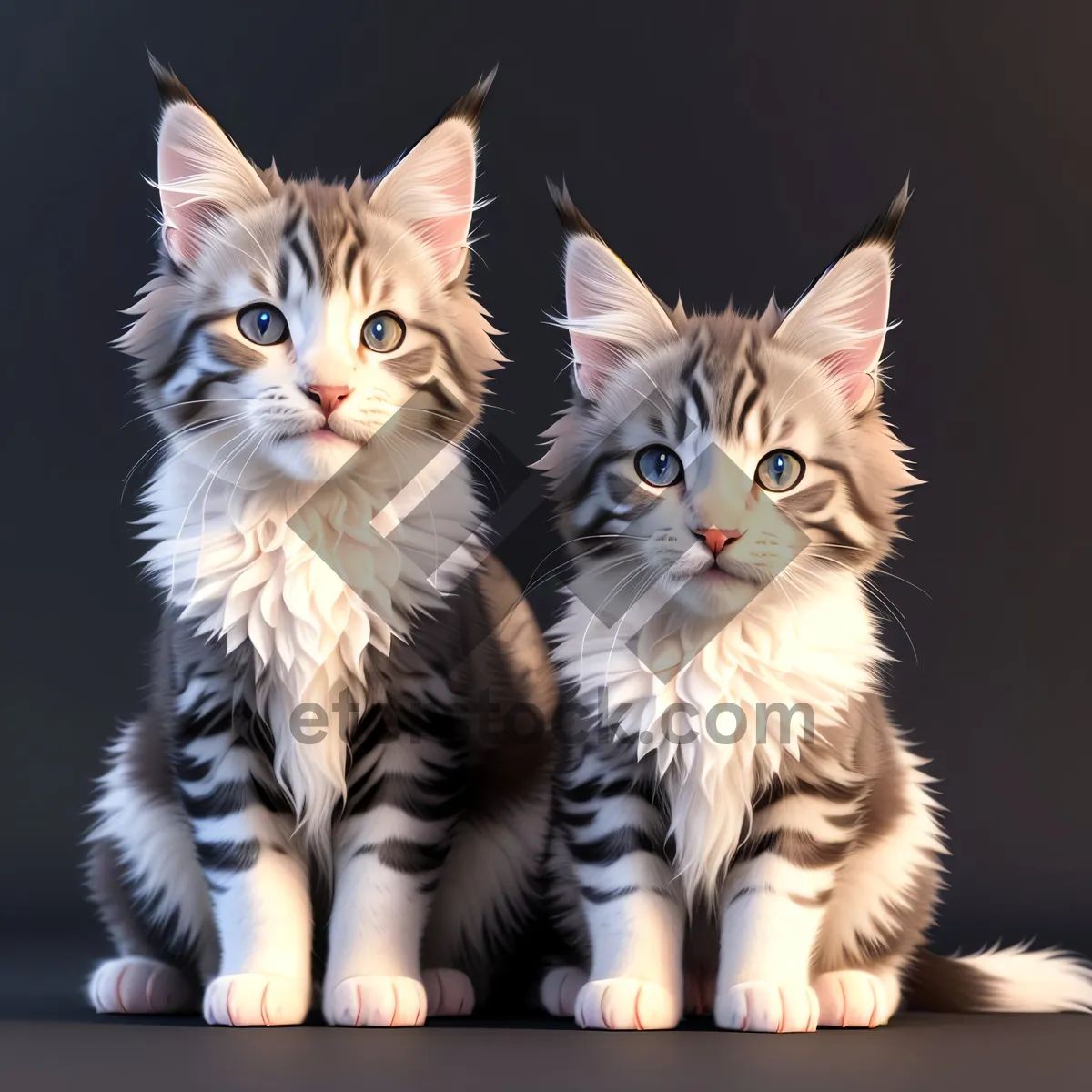 Picture of Playful Gray Tabby Kitten with Adorable Whiskers