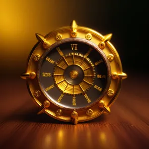 Clock Hand: Time Indicator Symbol in Circular Design