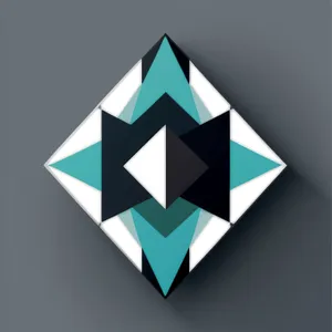 3D Graphic Symbol: Pyramid Design Shape Icon
